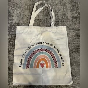 Teacher Canvas Tote Bag, Teacher Bag Gifts, Teacher Appreciation bag